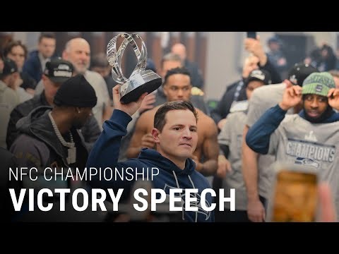 Head Coach Mike Macdonald's Victory Speech Following The NFC Championship Win vs. Rams