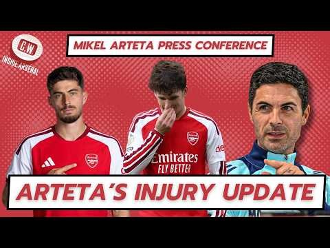 Arsenal latest news: Tzolis out | Rice boost | Havertz test | Arteta's City silence