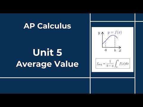 AP Calculus - Unit 5 - Lesson 1 - Average Value