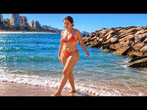 🇦🇷 Mar Del Plata Beach Argentina A Sunny Day