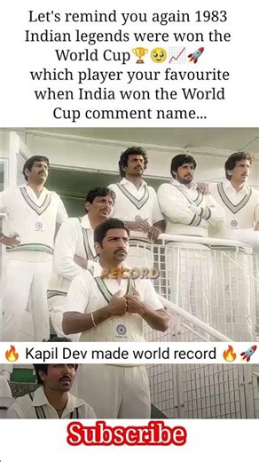 let's remind you again 1983"Broke the Bloody World Record"...🔥🗿 #cricket #shorts #cricketlover