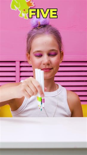 ❤️ Can You Draw a Heart With 10 Markers? #kids #drawing