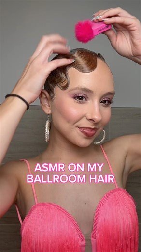 ASMR ON MY BALLROOM HAIR #makaylaandrews #asmr #asmrballroomhair