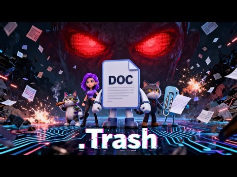 Disk Cleanup vs. Files! | TRASH: Episode 1 (AI Animation) #animation #cartoon #trending #viral 