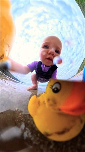 Baby goes to the beach