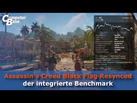 Assassin's Creed Black Flag Resynced: Das ist der integrierte Benchmark!