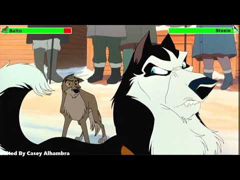 Balto (1995) Sled Dog Race with healthbars