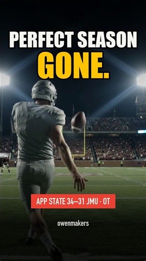 App State Stuns JMU: One Kick Hit the Upright, One Didn't #AppState #JMU #CollegeFootball