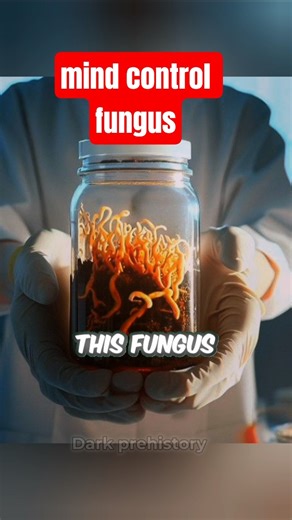 This Fungus Controls Your Brain😨 #dinosaur #shorts #wildlife
