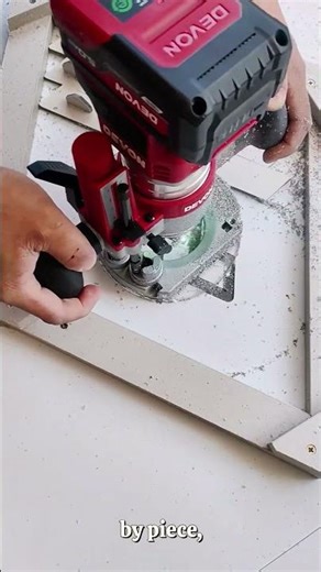 Perfect make pattern with router #woodworking #tools #skills #shorts #diy #ideas #satisfying