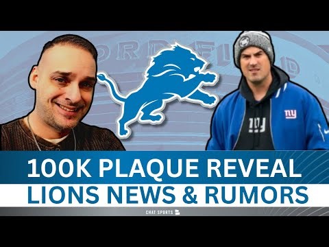 Detroit Lions News & Rumors: 100K Plaque Reveal