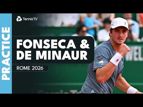 Joao Fonseca Practises With Alex De Minaur 🇮🇹 | Rome 2026 Practice Highlights