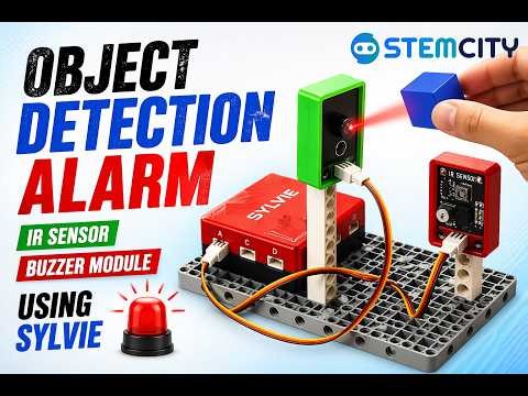Object Detection Alarm using IR Sensor & Buzzer | Grade 4 Stemcity Project
