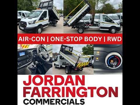 THIS IS A 2022 FORD TRANSIT EURO 6 ALLOY BODY RWD DRW SINGLE CAB TIPPER WITH AIRCON - WALK AROUND