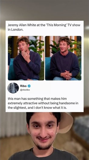 Jeremy Allen White at the 'This Morning' TV show in London.