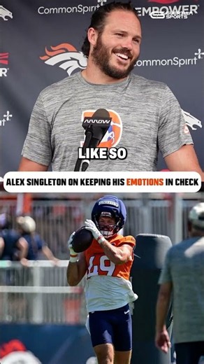 Alex Singleton on Keeping His Emotions in Check