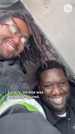 Semi-truck flips over on Illinois highway. See video from inside the cabin.