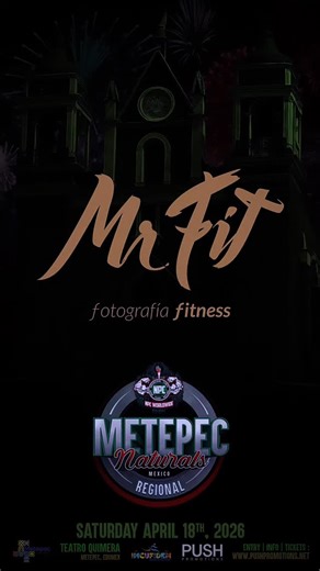 NPC Worldwide Mexican Naturals on Instagram: "Promotores @amsbossman y @ryanrobertmalo Damos la mas cordial bienvenida a @mr.fit_photographer @mr.fit_photographer Fotógrafo Oficial @impulsefitnessofficial Presents: El 2026 NPC Worldwide METEPEC Natural Regional Championships Drug Tested Event www.pushpromotions.net O sigue el link en nuestro perfil para mas información! Divisiones: Bodybuilding, Physique, Classic, Figure, Fitness, Bikini, Fit Model, Wellness. Categorias: True Novice, Novice, Jun