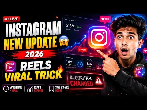 🔥 Instagram Algorithm New Update 2026 | New Rules, Watch Time & Viral Strategy Explained