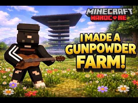 I Built the BEST Gunpowder Farm in Minecraft 💣 (INSANE RATES)