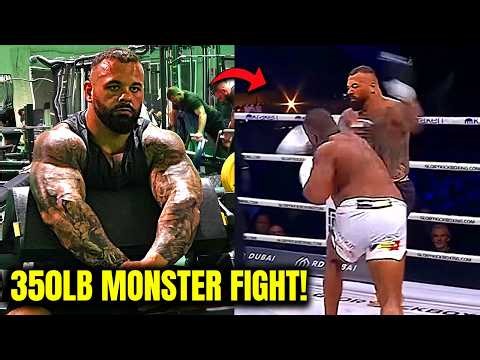 350lb Bodybuilder Vs REAL Fighter *MUSCLES DIDN'T HELP*