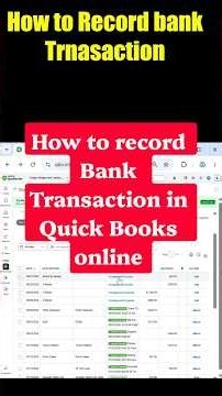 QuickBooks Online: How to Record Bank Transactions #quickbookstutorial #bookkeeping