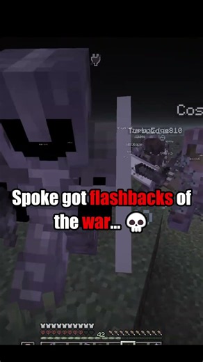Spoke got flashbacks of the war... 💀#minecraft #unstablesmp