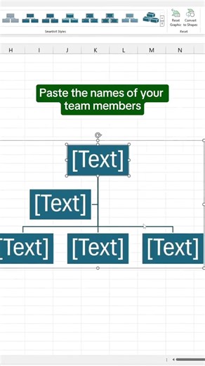 HOW TO CREATE ORG. CHART IN EXCEL #yt #shorts #excel #shortcuts #insert #chart #dataanalytics #job