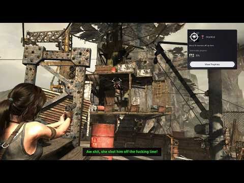 Tomb Raider - Boom Goes the Dynamite Trophy - Epic Fumble Trophy - Deadeye Trophy