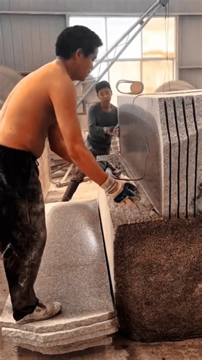 Granite Block Cutting Work Tool Using Diamond Wire Saw Machine #worktool