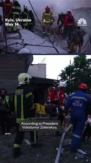 Video shows aftermath of large-scale Russian attack
