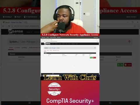 🔐 Security+ Lab 5.2.8 — Configure Network Security Appliance Access