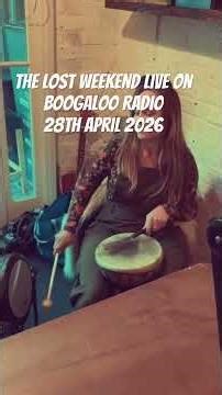 The Lost Weekend live on Boogaloo Radio #livemusic #ladydrummer #hagstrom #acousticduo