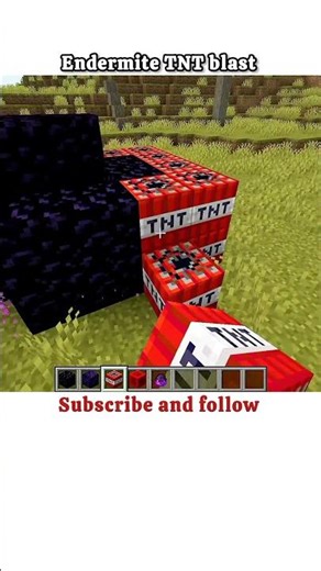 endermite TNT nuke blast #trending #trendingshorts #tnt #shortvideo #viral #minecraftmemes #youtube