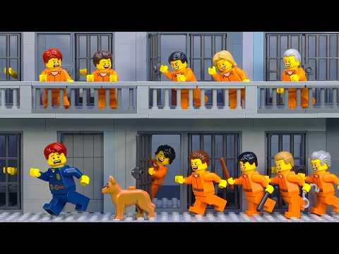 Outlaws Controlled LEGO City Lockup 🔥 Can the Cop Escape? | LEGO Land | Lego Stop Motion