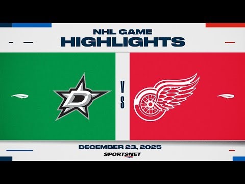 NHL Highlights | Stars vs. Red Wings - December 23, 2025