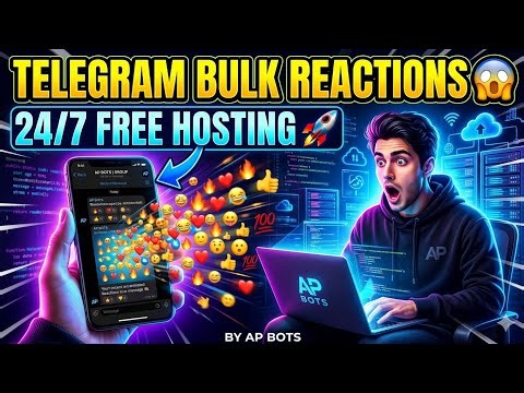 How to make telegram bulk Reaction Api 🤯 | host it 27/7 Free 🚀 | AP BOTS
