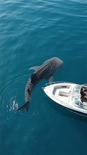 🦈 Rare Whale Shark Encounter at Sea