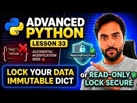 Read-Only Dictionary in Python | MappingProxyType Explained Simply