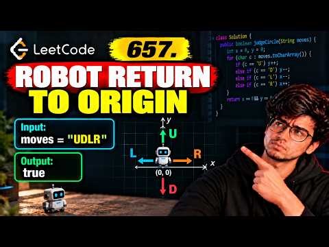 LeetCode 657: Robot Return to Origin | String Manipulation | Java Solution