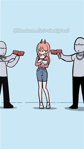 Seize the Gun: Chainsaw Man Special! #funny #cartoon #chainsawman #animation #shorts #cartoon