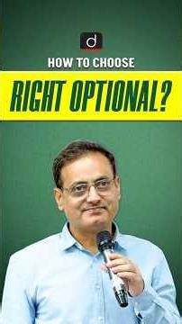 How to Choose Right Optional? | UPSC | Drishti IAS English #shorts #UPSC #vikasdivyakirtisir