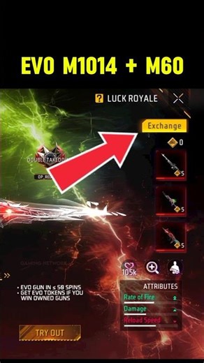 Evo M1014 Full Max, Evo M60 Full Max | new evo vault event | free fire new event | ff new event