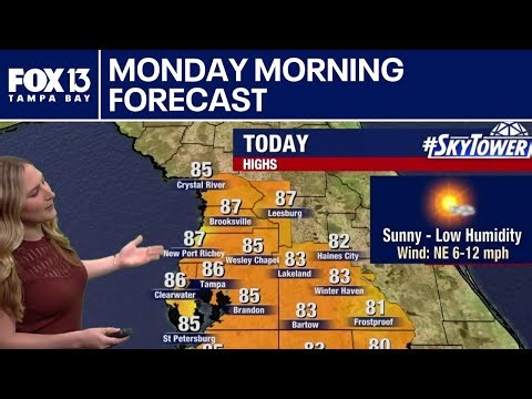 Tampa weather | Monday morning forecast