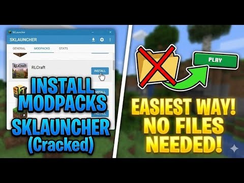 How to Install Modpacks on SKLauncher (Cracked) (Easiest Way - No Files Needed!)