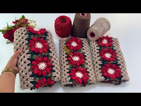 👉 Você já viu esse jogo de passadeira em crochê? 👀🧶simplesmente encantador 