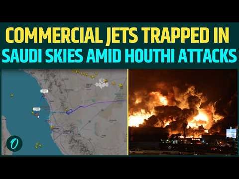 Houthi Missile PANIC Over Saudi Airport - Jets FORCED to Circle Jeddah Airport as Houthis BOMB Saudi