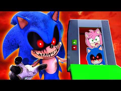 SONIC EXE plays Roblox SONIC ELEVATOR! (NEW UPDATE)