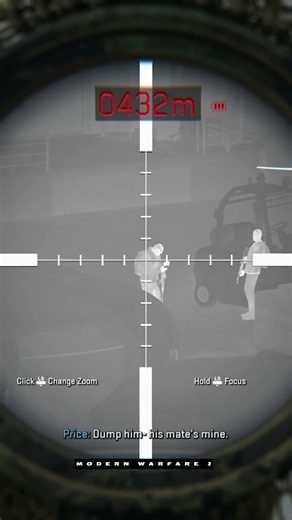 🎯 Perfect synchronized sniper shot with Captain Price COD MW2 #shorts