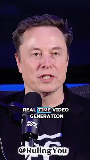Elon Musk says most AI will be real-time video generation #shorts #elonmusk #ai